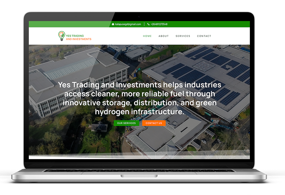 Website Mockup - Yes